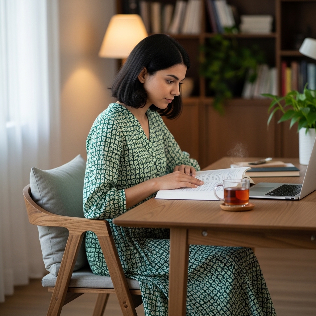 Study Hall in Vizag, quiet, comfortable, workspace option.